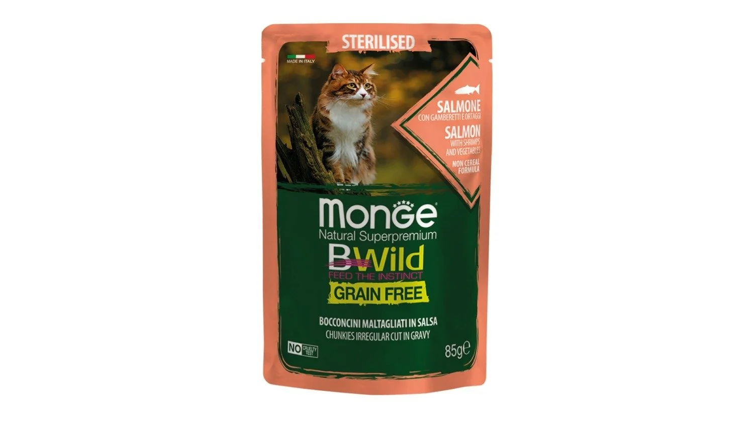 Monge sterilizirane mačke bw losos 85g