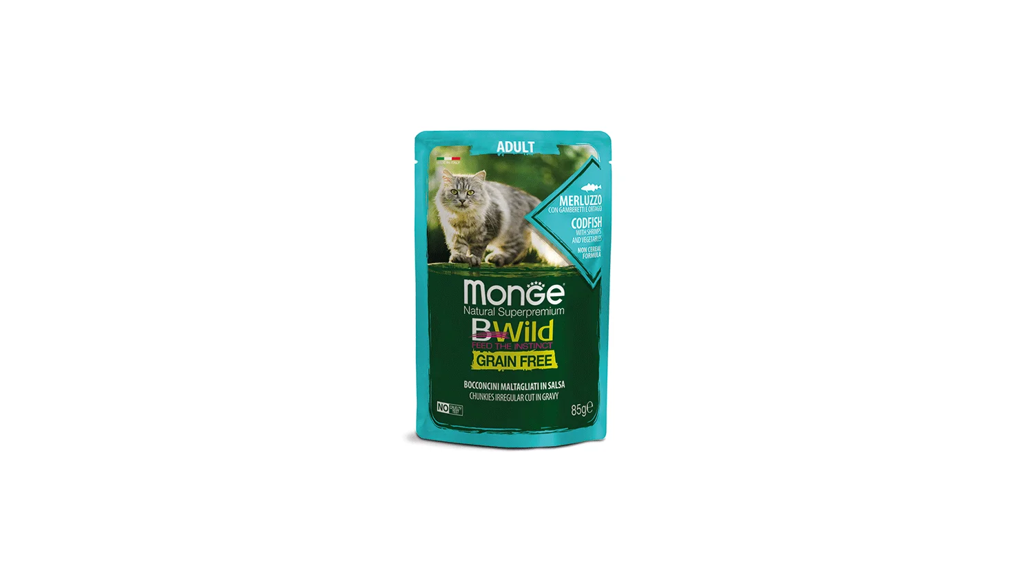 Monge odrasle mačke bw bakalar 85 g
