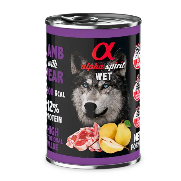 Alpha konzerva za pse – janjetina i kruška, 400 g