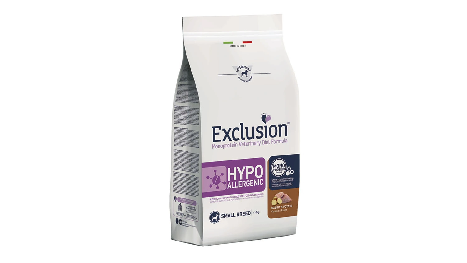 Exclusion Diet Hypoallergenic Rabbit & Potato Small Breed 2 kg – hipoalergena suha hrana za male pse sa zecom i krumpirom