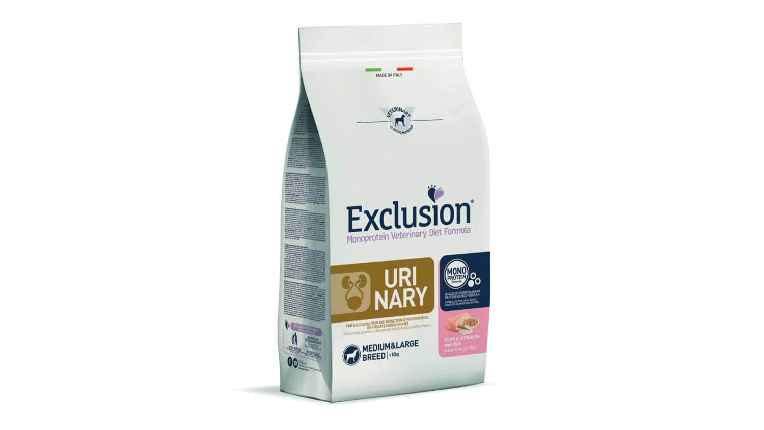 Exclusion Diet Urinary Pork & Sorghum Medium/Large 12 kg – dijetetska suha hrana za pse srednjih i velikih pasmina