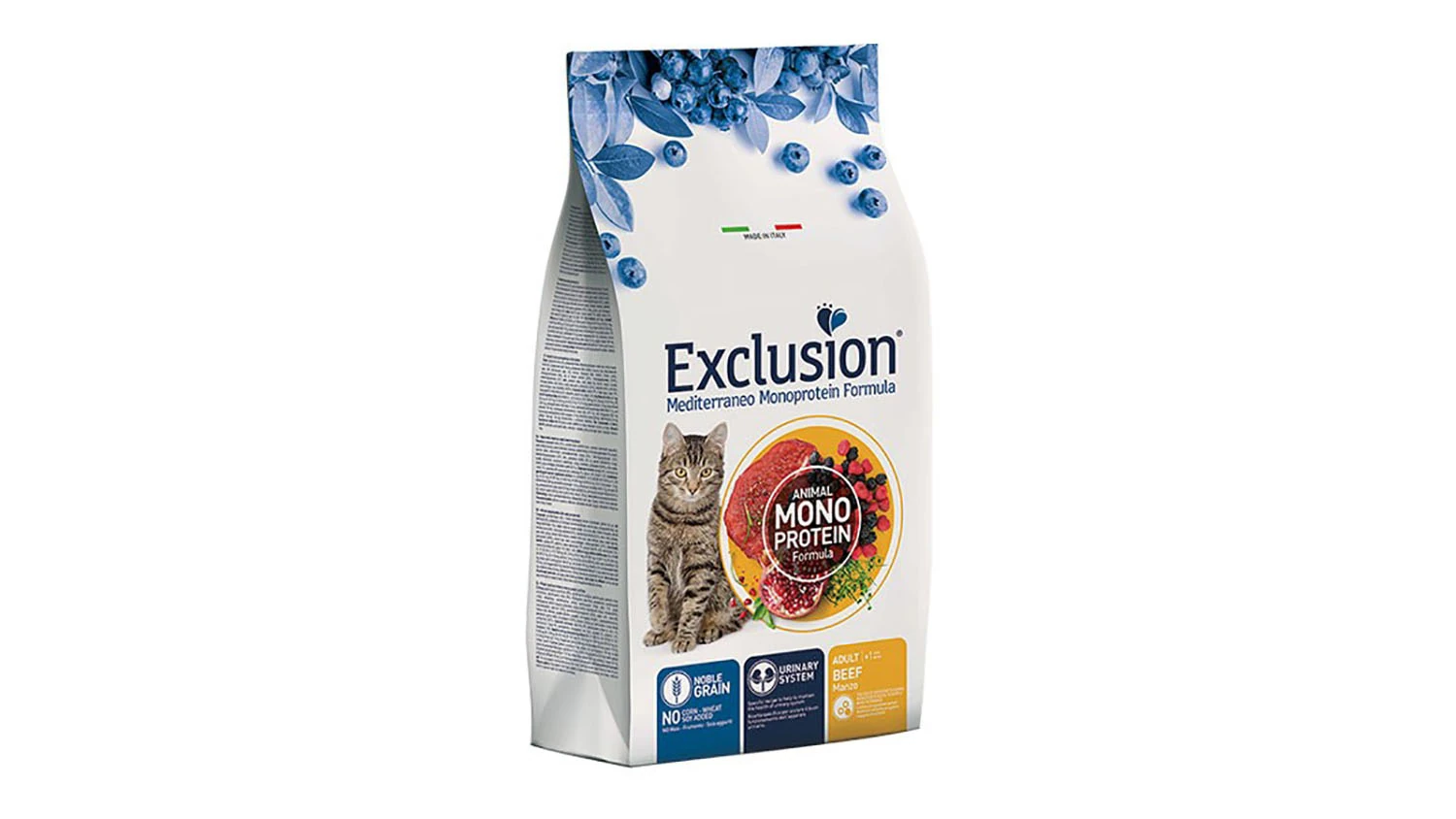 Exclusion Mediterraneo Monoprotein Adult Beef 1,5 kg – suha hrana za odrasle mačke s govedinom