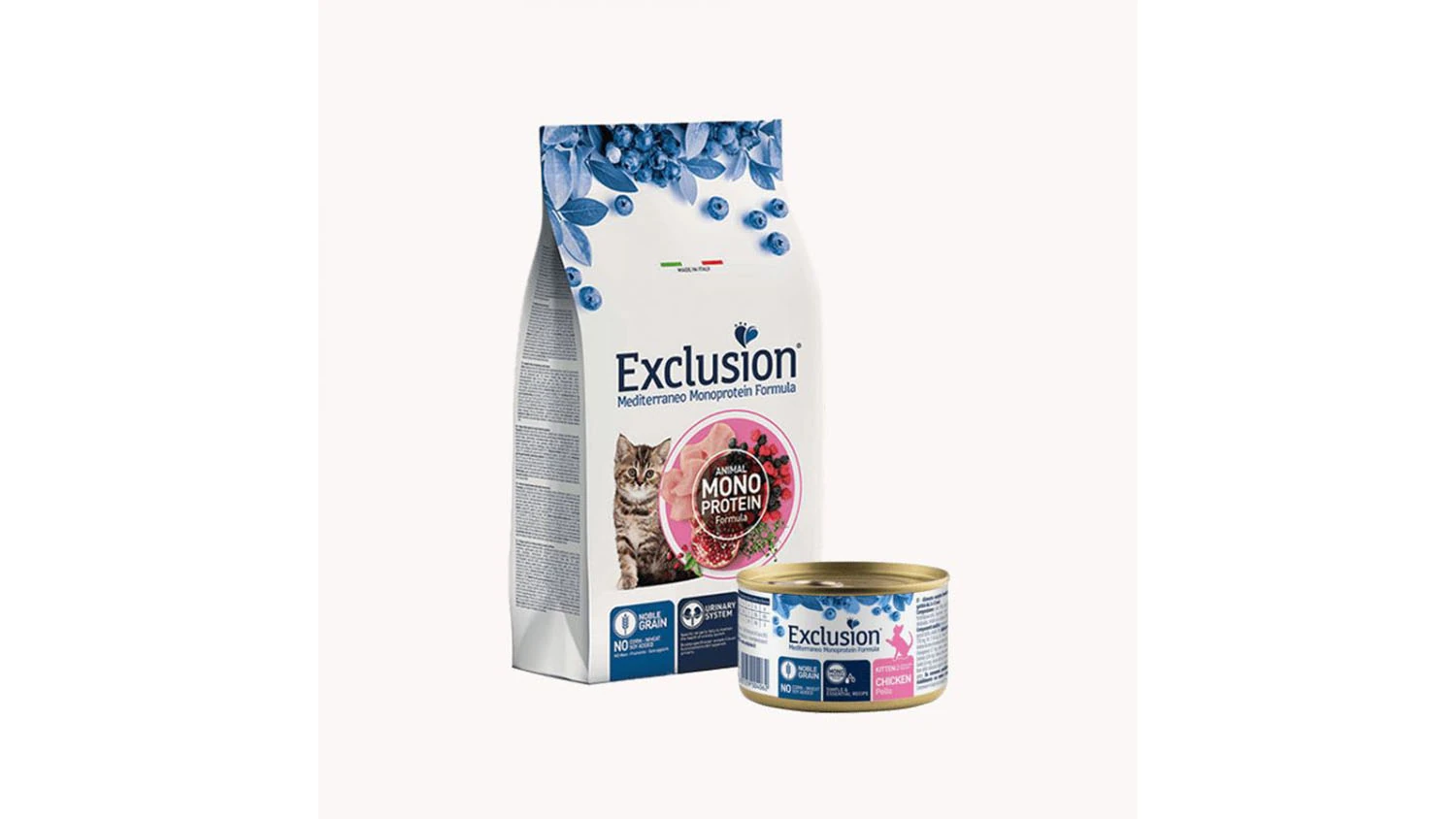 Exclusion Mediterraneo Monoprotein Kitten – suha hrana za mačiće, 300 g