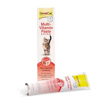 GimCat Multi-Vitamin pasta za mačke – multivitaminska pasta za imunitet i vitalnost, 20 g