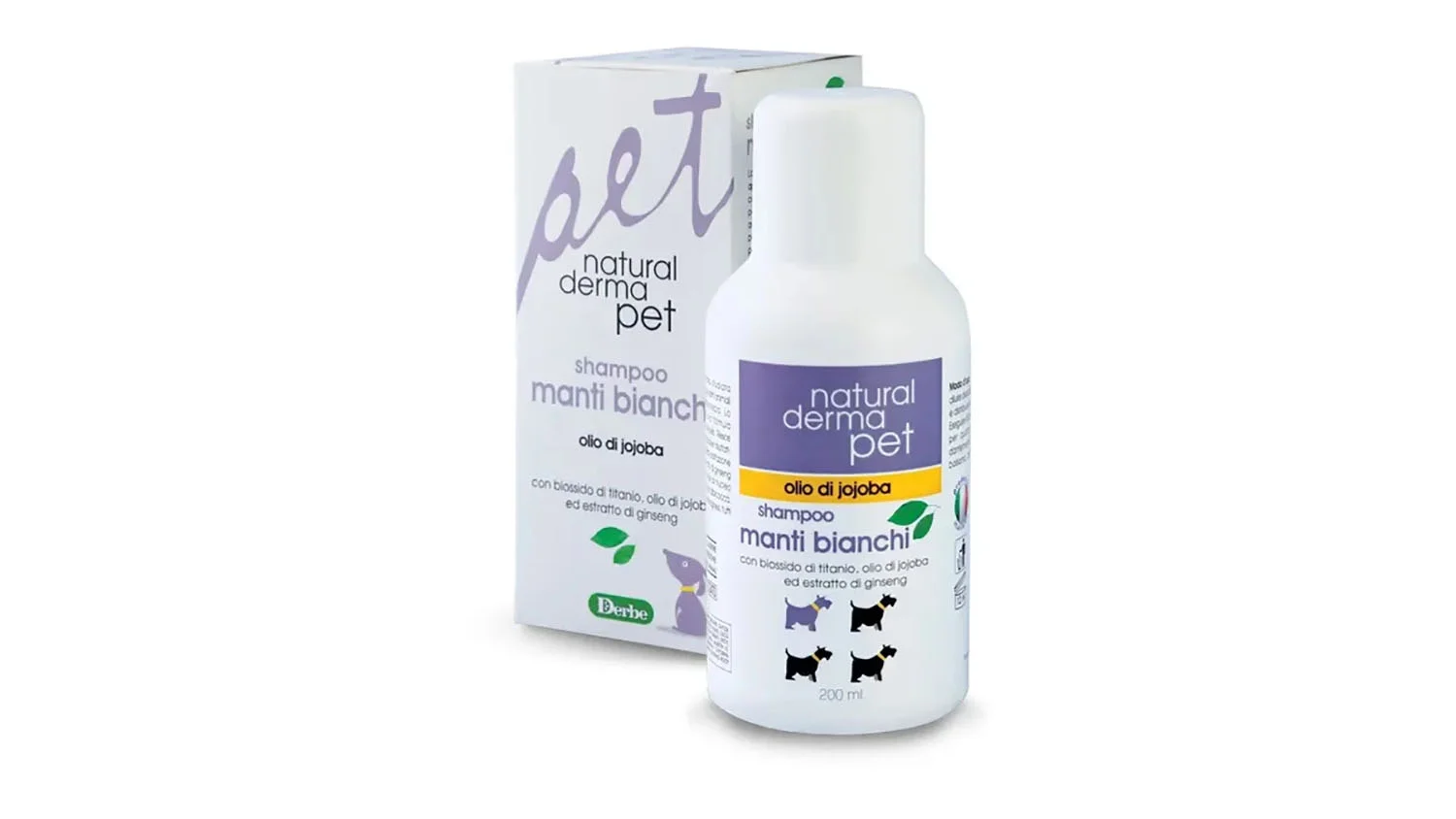 Natural derma pet, šampon za bijele pse 200 ml