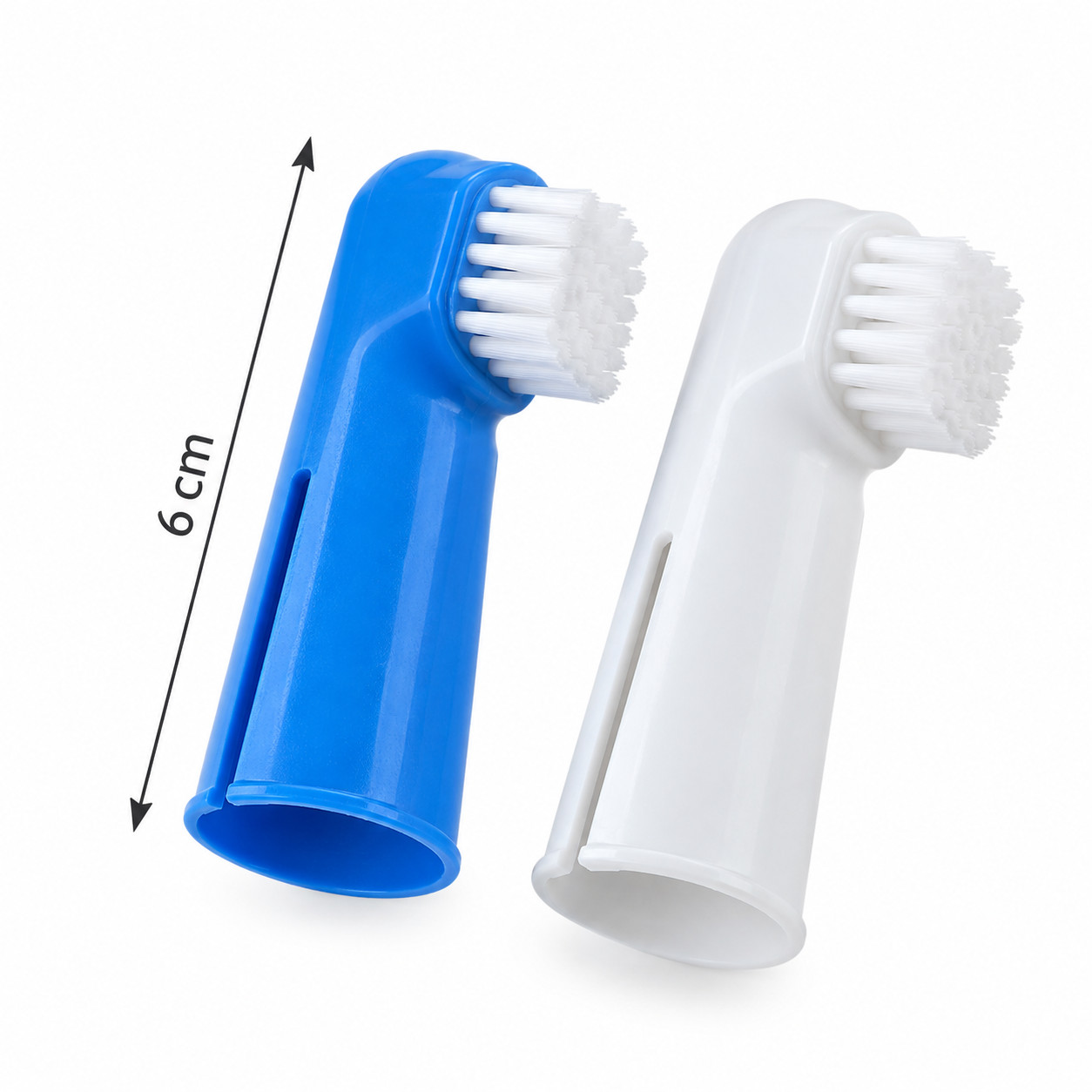 Zubna četkica za pse i mačke 6 cm – set od 2 komada za oralnu higijenu ljubimaca