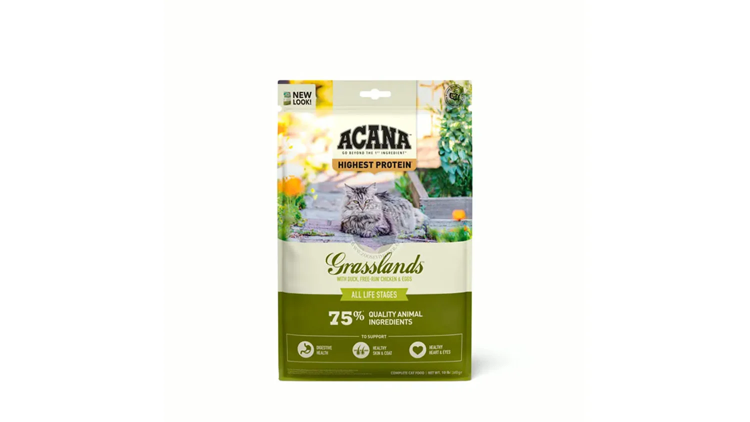 Acana Cat Grasslands 340 g – suha hrana za mačke s piletinom, patkom, jajima i ribom