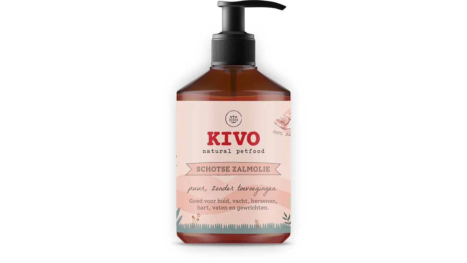 KIVO lososovo ulje 500 ml – dodatak prehrani za pse i mačke za zdravu kožu i sjajnu dlaku