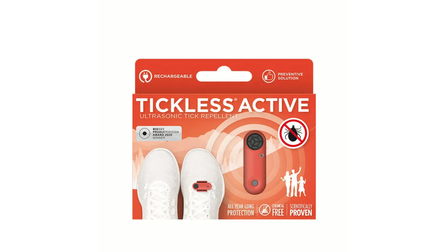 Tickless Active – crveni ultrazvučni uređaj za zaštitu od krpelja