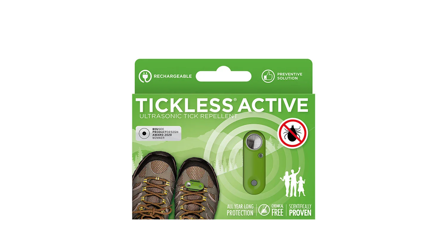 Tickless Active zeleni – ultrazvučni uređaj za zaštitu od krpelja