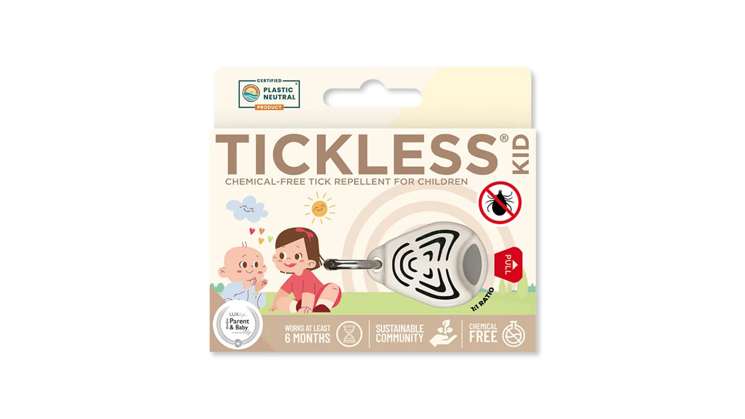 Tickless Baby bež – ultrazvučni uređaj za zaštitu beba od krpelja