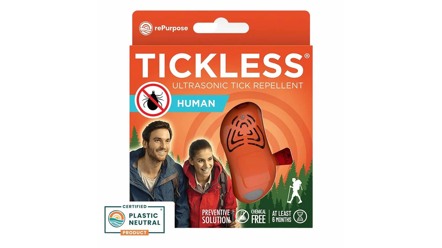 Tickless Human narančasti – ultrazvučni uređaj za zaštitu od krpelja