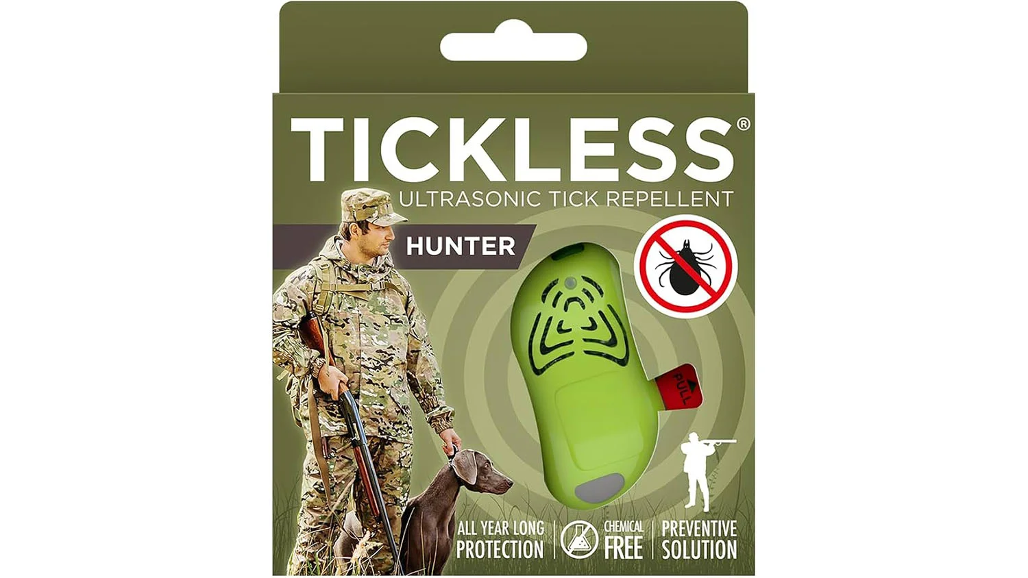 Tickless Hunter zeleni– ultrazvučni uređaj za zaštitu lovačkih pasa od krpelja i buha